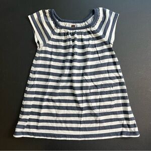 Tea Collection Navy Striped Tunic Dress Size 2